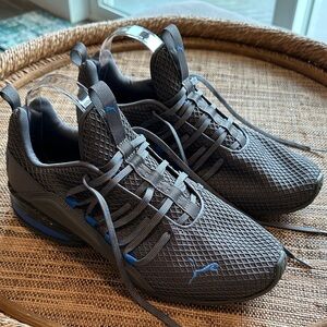PUMA Axelion Spark Running Shoes/Sneakers Gray/Blue SIZE 11 NEW WITHOUT BOX